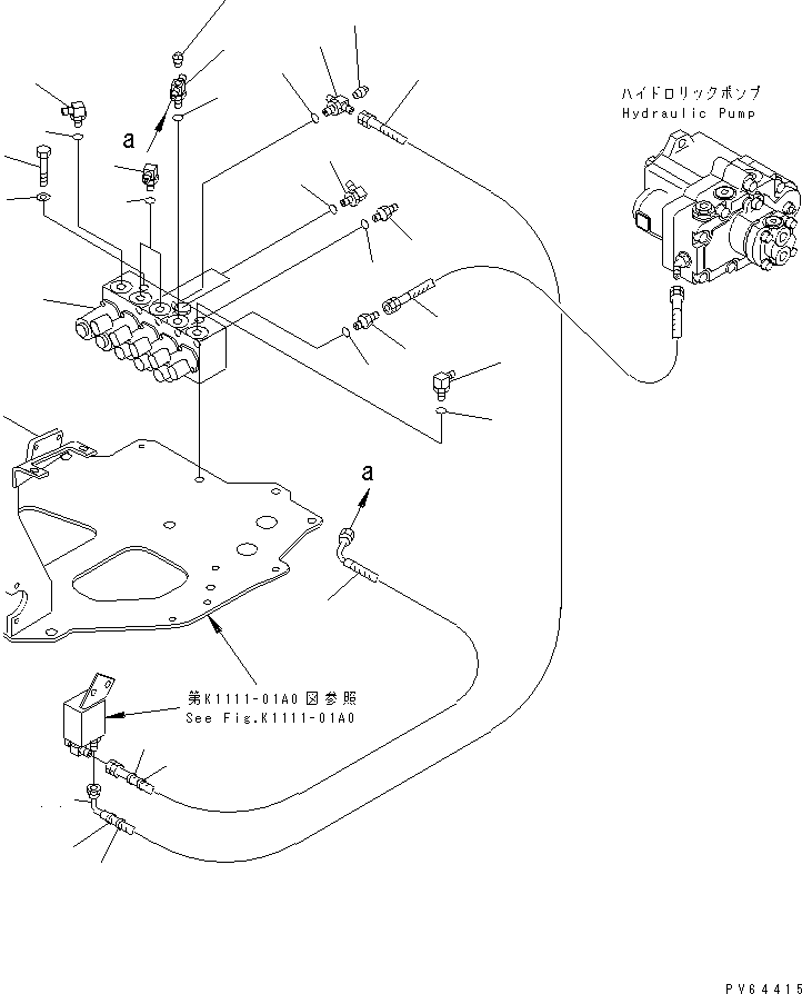 Excavators Komatsu / PC20UU-3 S/N 10001-UP(pc20uu-r) / MAIN CONTROL (SOLENOID VALVE AND PIPING)(210210 : K1111-11A0)