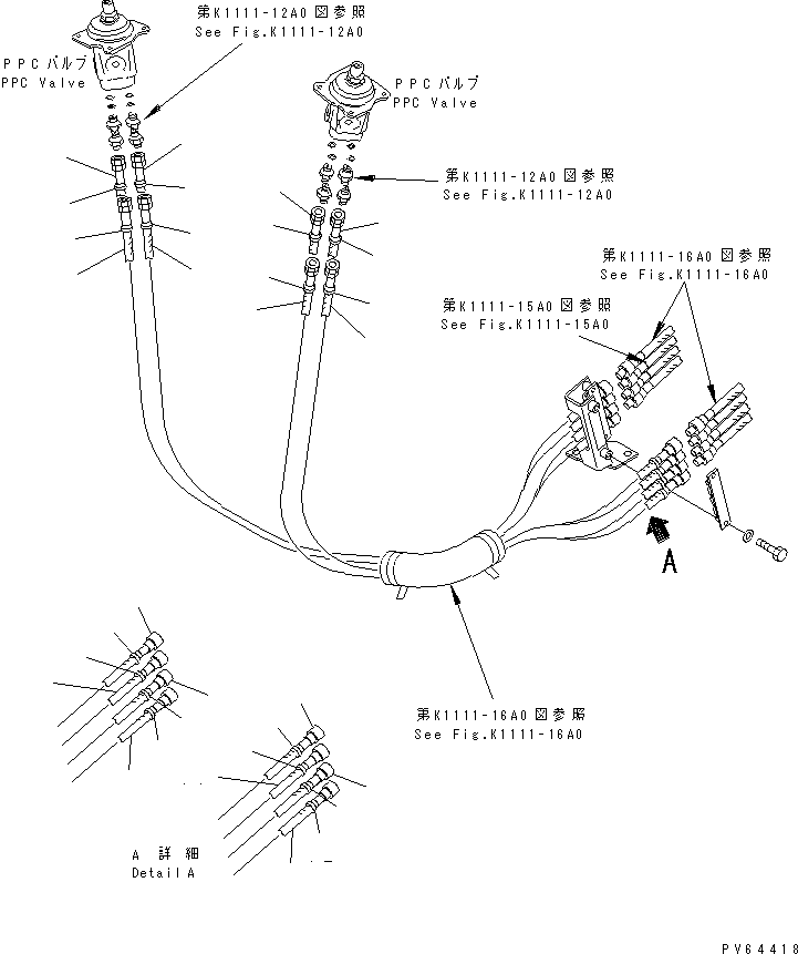 Excavators Komatsu / PC20UU-3 S/N 10001-UP(pc20uu-r) / MAIN CONTROL (P.P.C. VALVE AND RELATED PARTS)(210240 : K1111-14A0)