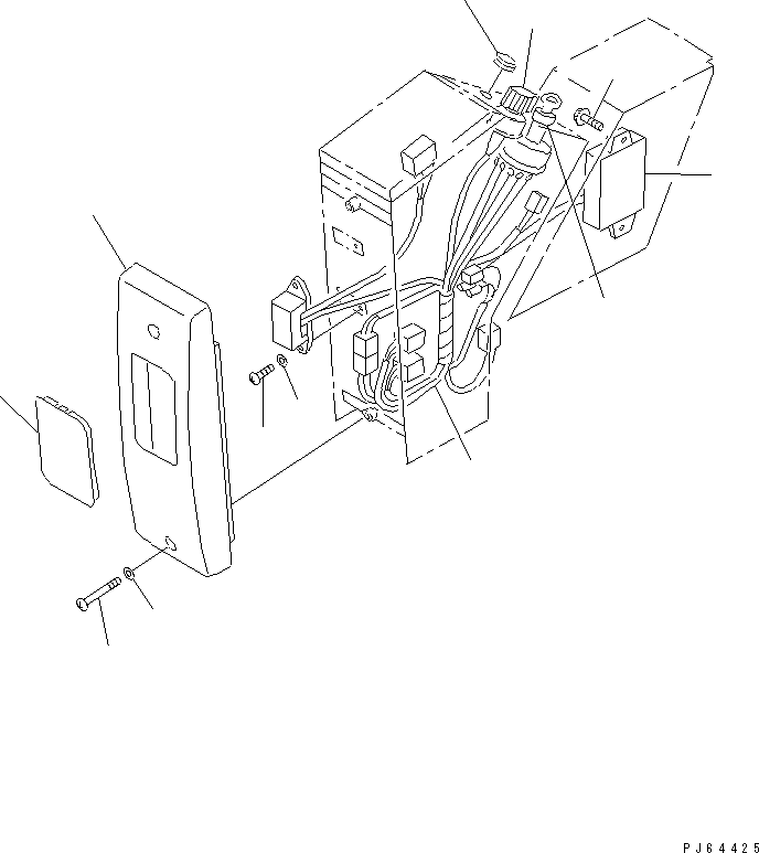 Excavators Komatsu / PC20UU-3 S/N 10001-UP(pc20uu-r) / PANEL WIRING (HARNESS AND LAMP SWITCH) (NEW SAFETY KEY TYPE)(#11285-)(210320 : K1260-03A1)