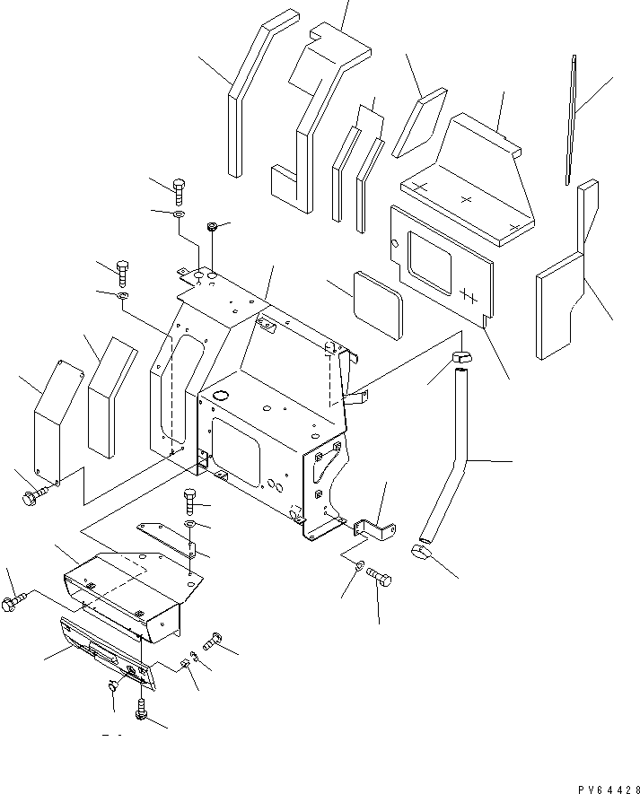 Excavators Komatsu / PC20UU-3 S/N 10001-UP(pc20uu-r) / HOOD (1/2)(240010 : M1110-01A0)