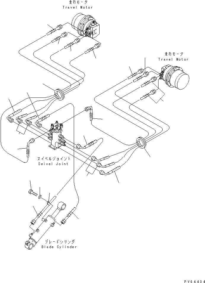 Excavators Komatsu / PC20UU-3 S/N 10001-UP(pc20uu-r) / LOWER PIPING(300010 : P1110-01A0)
