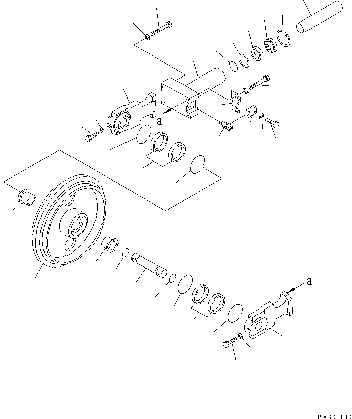 Excavators Komatsu / PC20UU-3 S/N 10001-UP(pc20uu-r) / FRONT IDLER(#10813-)(330020 : R0110-01A0A)