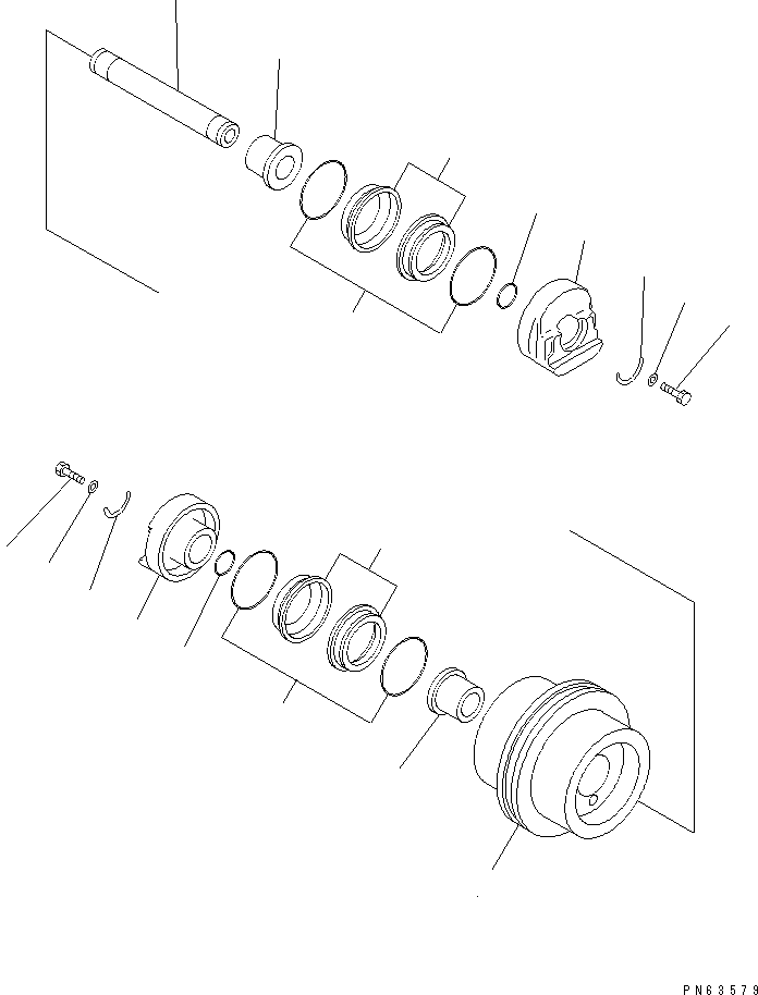 Excavators Komatsu / PC20UU-3 S/N 10001-UP(pc20uu-r) / TRACK ROLLER(330050 : R0200-01A0)