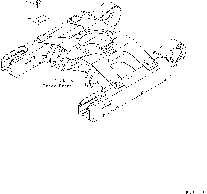 Excavators Komatsu / PC20UU-3 S/N 10001-UP(pc20uu-r) / CARRIER PLATE(330060 : R0300-01A0)