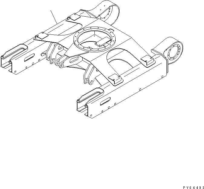 Excavators Komatsu / PC20UU-3 S/N 10001-UP(pc20uu-r) / TRACK FRAME(330090 : R1100-01A0)
