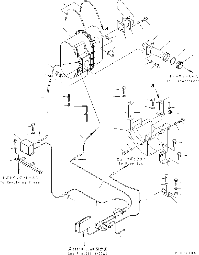 Excavators Komatsu / PC210-6-A1 S/N 30001-UP(pc210-2r) / CERAMIC MUFFLER(#30916-31436)(030030 : B0300-01A0B)