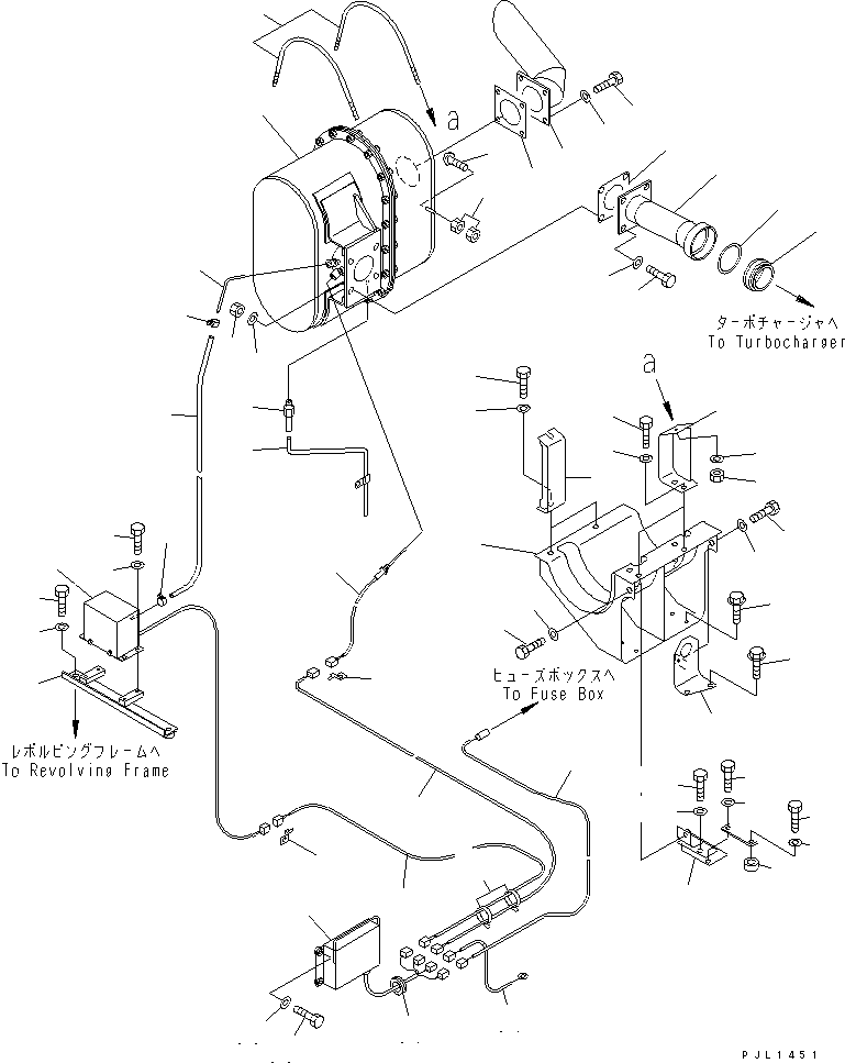 Excavators Komatsu / PC210-6-A1 S/N 30001-UP(pc210-2r) / CERAMIC MUFFLER(#30916-31637)(030040 : B0300-01A0C)