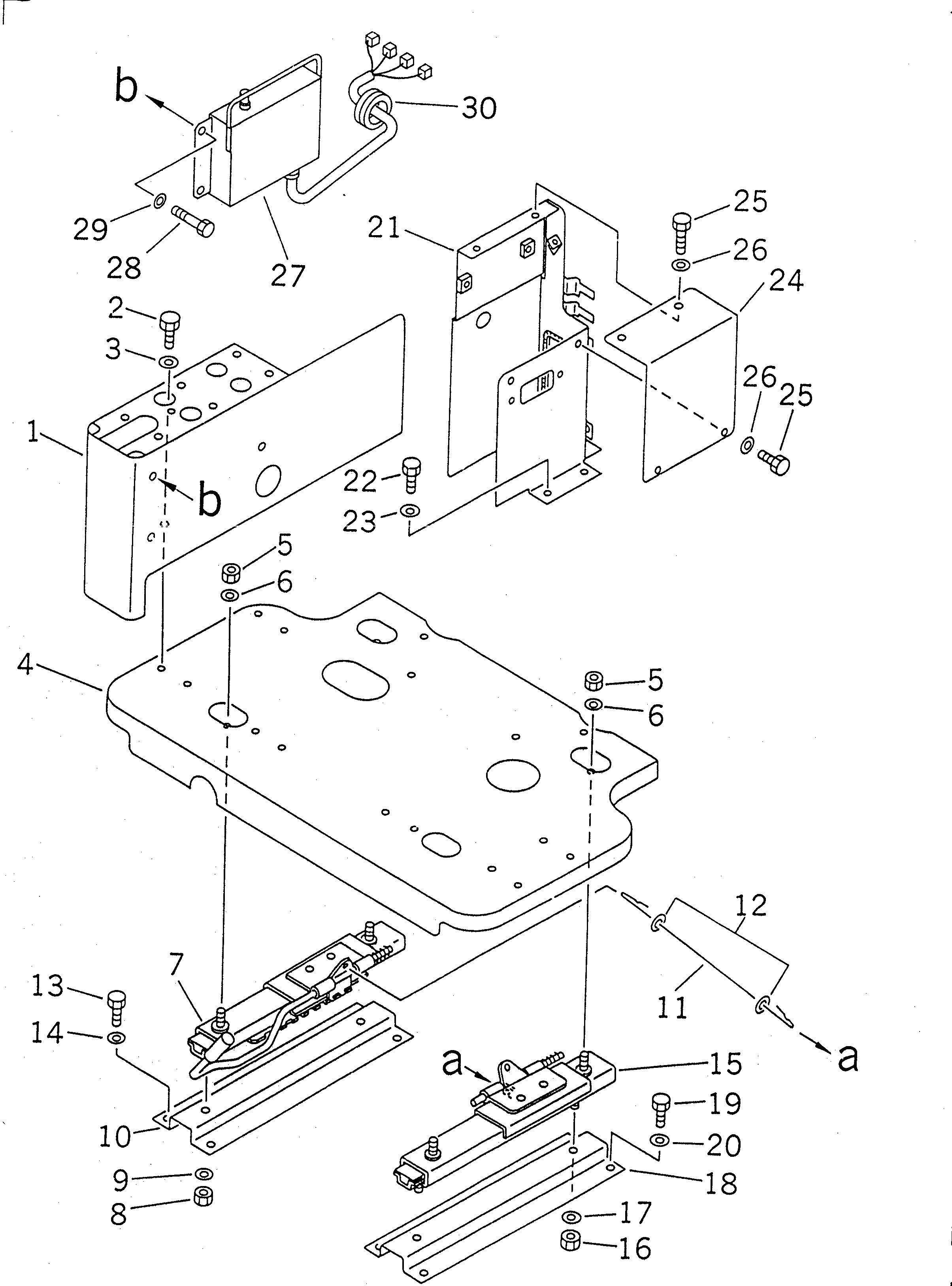 Excavators Komatsu / PC210-6-A1 S/N 30001-UP(pc210-2r) / RIGHT STAND (STAND ? FRAME AND ADJUSTER) (FOR CERAMIC MUFFLER)(#30001-30979)(090020 : K1220-02A2)