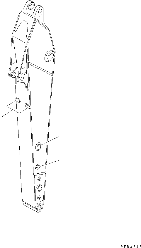 Excavators Komatsu / PC210-6 S/N 30001-UP(pc210-6r) / ARM (2.9M) (FOR ADDITIONAL PIPING) (KIT)(360550 : T1200-01A8)