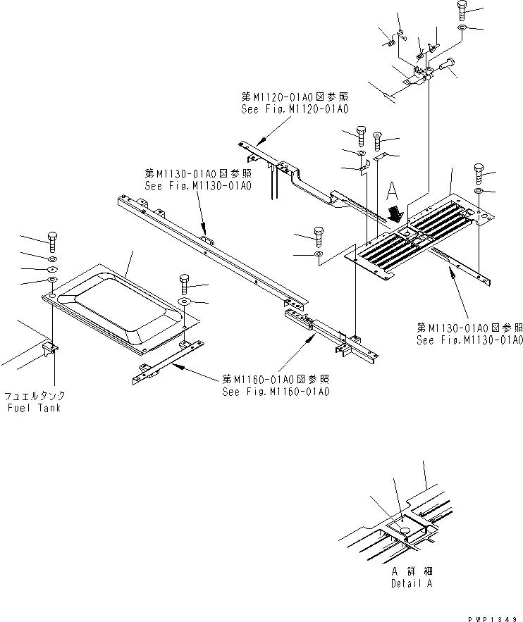 Excavators Komatsu / PC210LC-7K S/N K40001-UP(pc210l1u) / COVER (MACHINE CAB UPPER) (2 PB)(008014 : M1210-01A1)