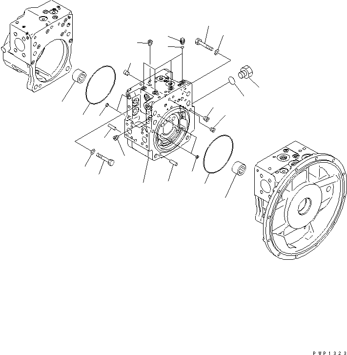 Excavators Komatsu / PC210LC-7K S/N K40001-UP(pc210l1u) / MAIN PUMP (2/11)(016006 : Y1600-02A0)