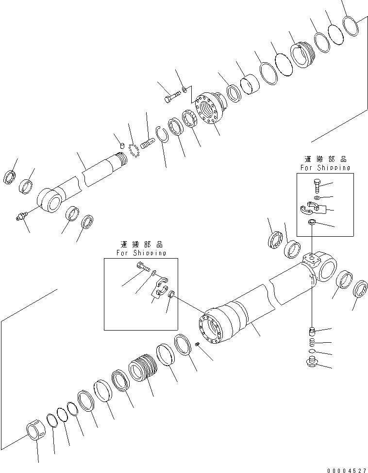 Excavators Komatsu / PC210LC-7K S/N K40001-UP(pc210l1u) / ARM CYLINDER (WITH BURST VALVE)(016020 : Y1620-11A1)