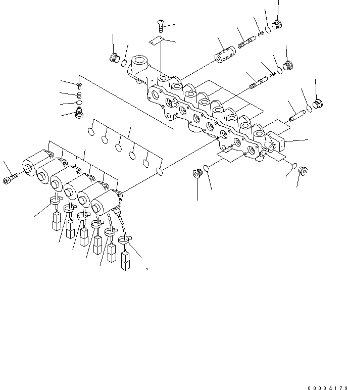 Excavators Komatsu / PC210LC-7K S/N K40001-UP(pc210l1u) / SOLENOID VALVE (INNER PARTS) (#K41599-)(016095 : Y1860-01A0A)