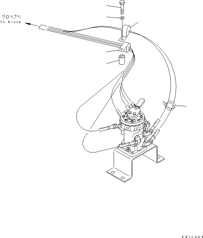 Excavators Komatsu / PC210LC-7-DA S/N 40001-UP(pc210l2r) / MULTI PATTERN VALVE (CLAMP) (4 WAY)(150430 : H1280-03A0)