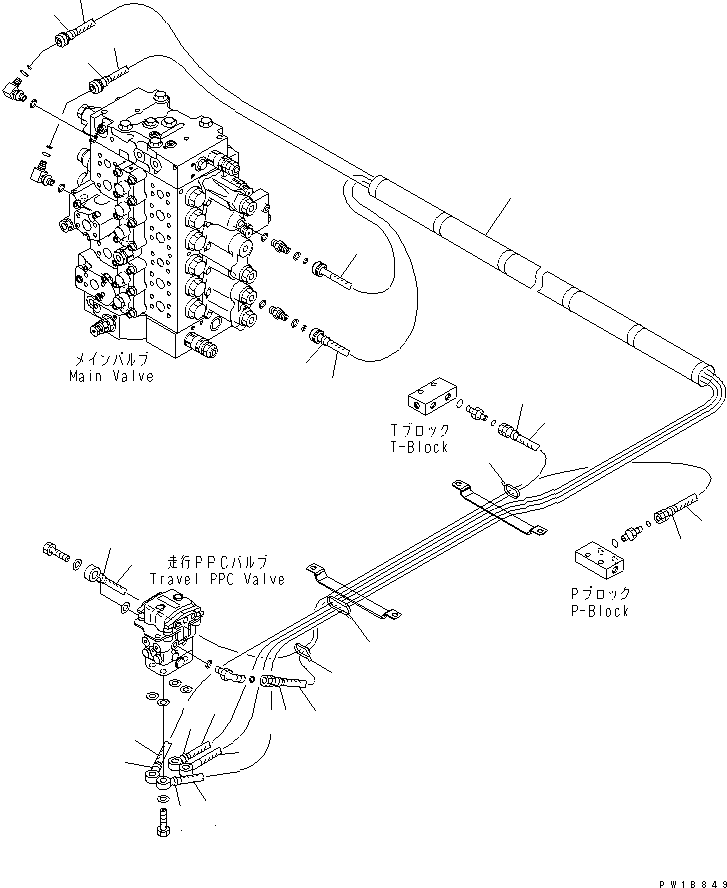 Excavators Komatsu / PC210LC-7-DA S/N 40001-UP(pc210l2r) / FLOOR FRAME (PPC) (1/2)(#40001-50000)(210980 : K1110-20A0)