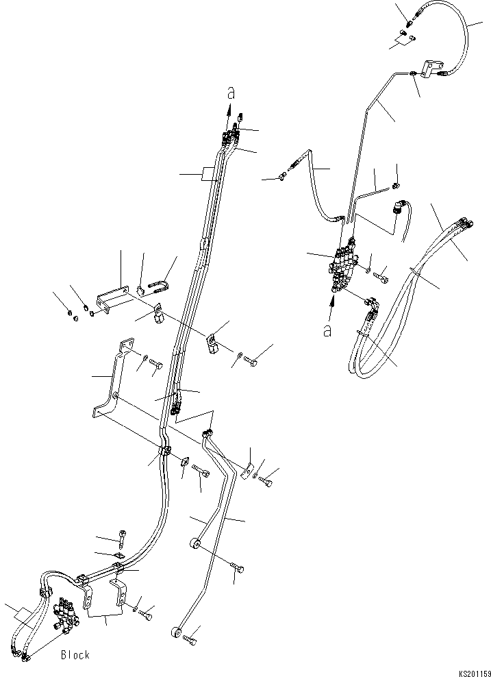 Excavators Komatsu / PC210LC-8K S/N K50001-UP(pc210l2u) / ARM AUTO GREASE PARTS (2.4M ARM) (#K52390-)(005012 : G1010-04C0)