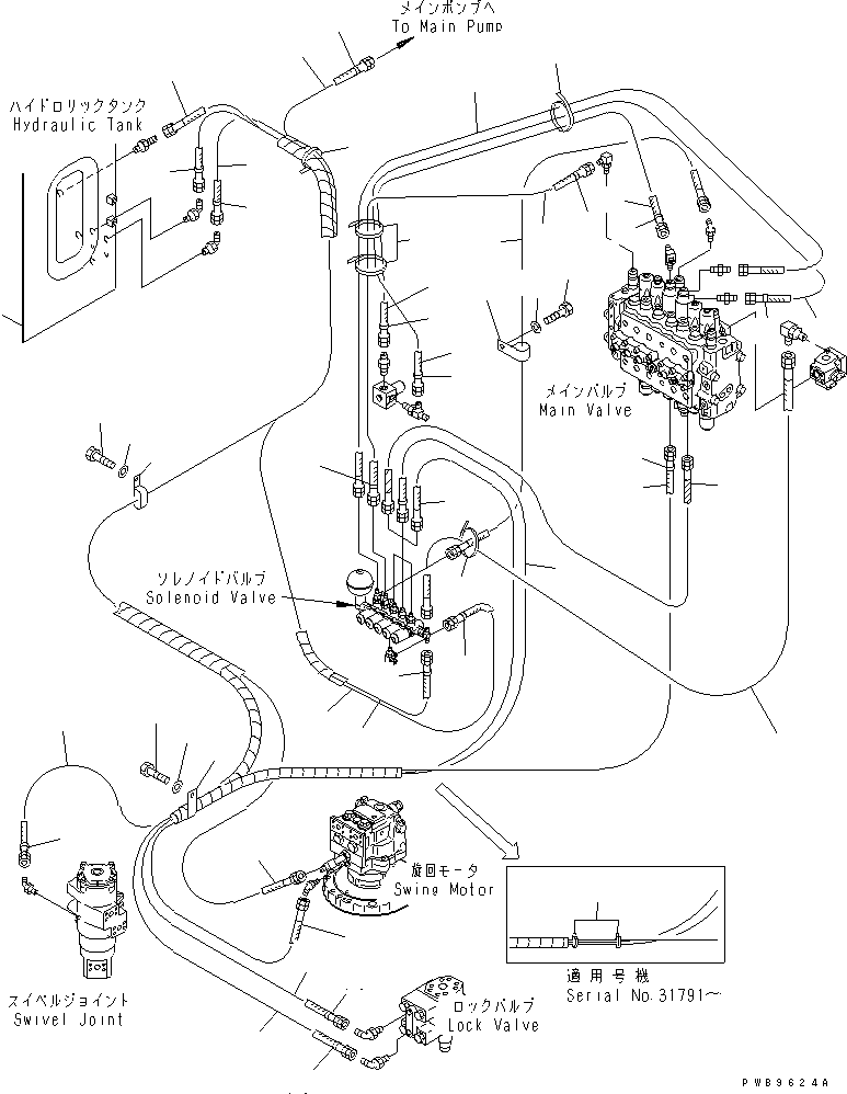 Excavators Komatsu / PC210LC-6 S/N 30001-UP(pc210lcc) / SOLENOID VALVE (SOLINOID VALVE LINE)(#31425-)(151850 : H1831-02A0B)