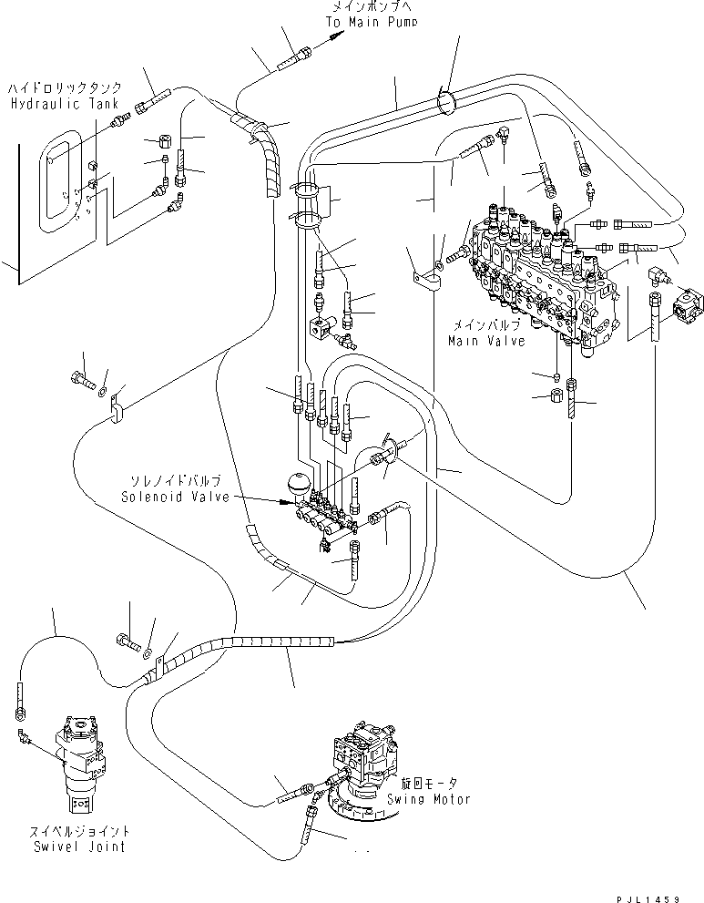 Excavators Komatsu / PC210LC-6 S/N 30001-UP(pc210lcc) / SOLENOID VALVE (2 AND 3 ACTUATOR) (SOLENOID VALVE LINE) (WITHOUT DRIFT PREVENTIVE)(#31425-)(151890 : H1831-02A6)