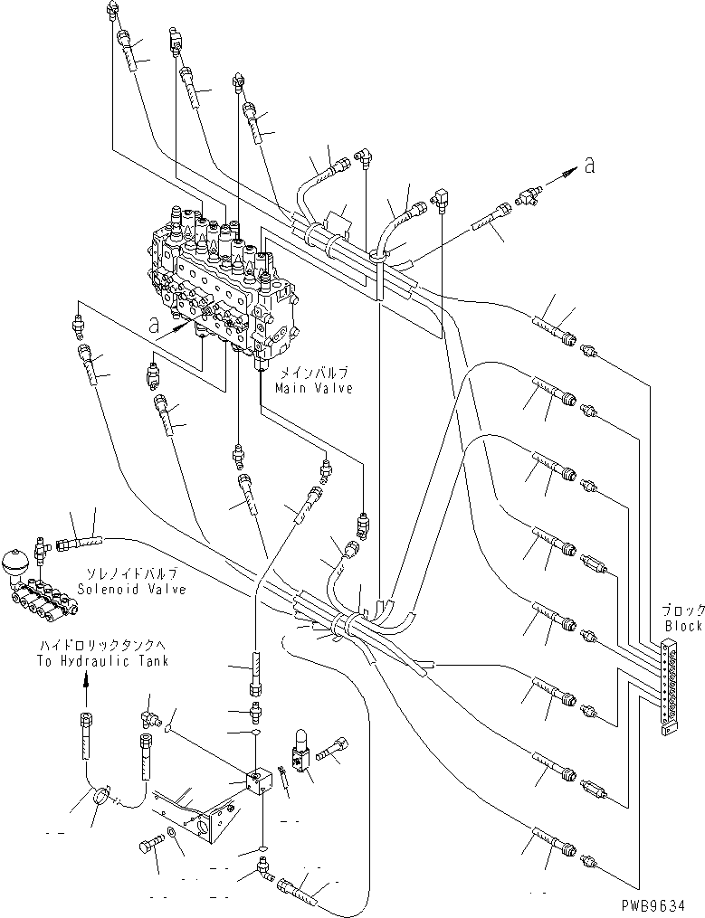 Excavators Komatsu / PC210LC-6 S/N 30001-UP(pc210lcc) / PPC MAIN LINE (VALVE PPC LINES) (1 ACTUATOR) (DEMOLITION SPEC.)(#31425-)(152140 : H1840-01A3G)