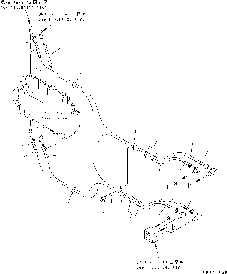 Excavators Komatsu / PC210LC-6 S/N 30001-UP(pc210lcc) / PPC MAIN LINE (PPC MAIN LINES) (2 ACTUATOR)(#30001-31424)(152190 : H1840-02A5)