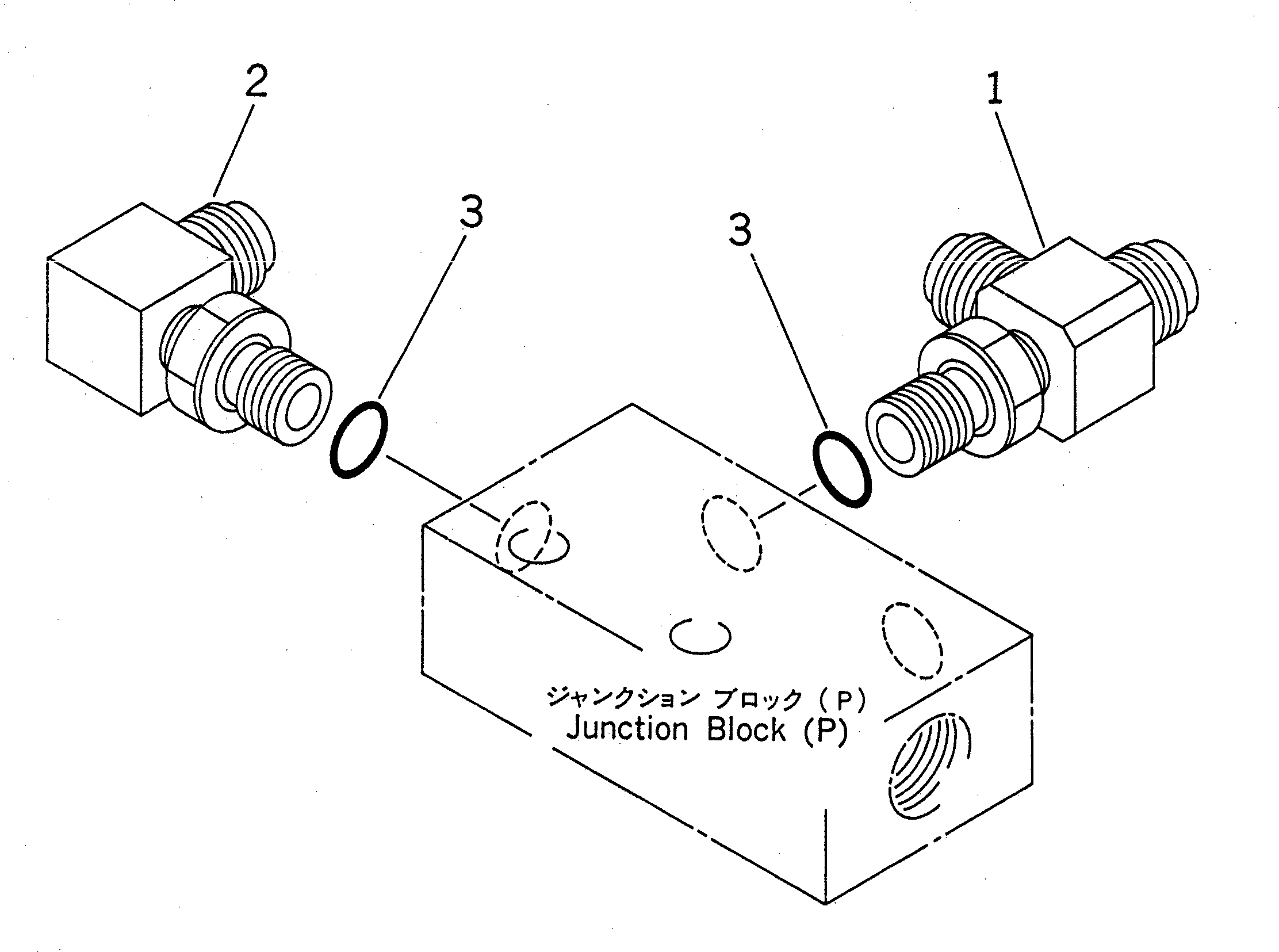 Excavators Komatsu / PC210LC-6 S/N 30001-UP(pc210lcc) / PPC WORK KIT (FOR ADDITONAL PIPING) (1 ACTUATOR)(#30001-30499)(212120 : K1520-01A4)