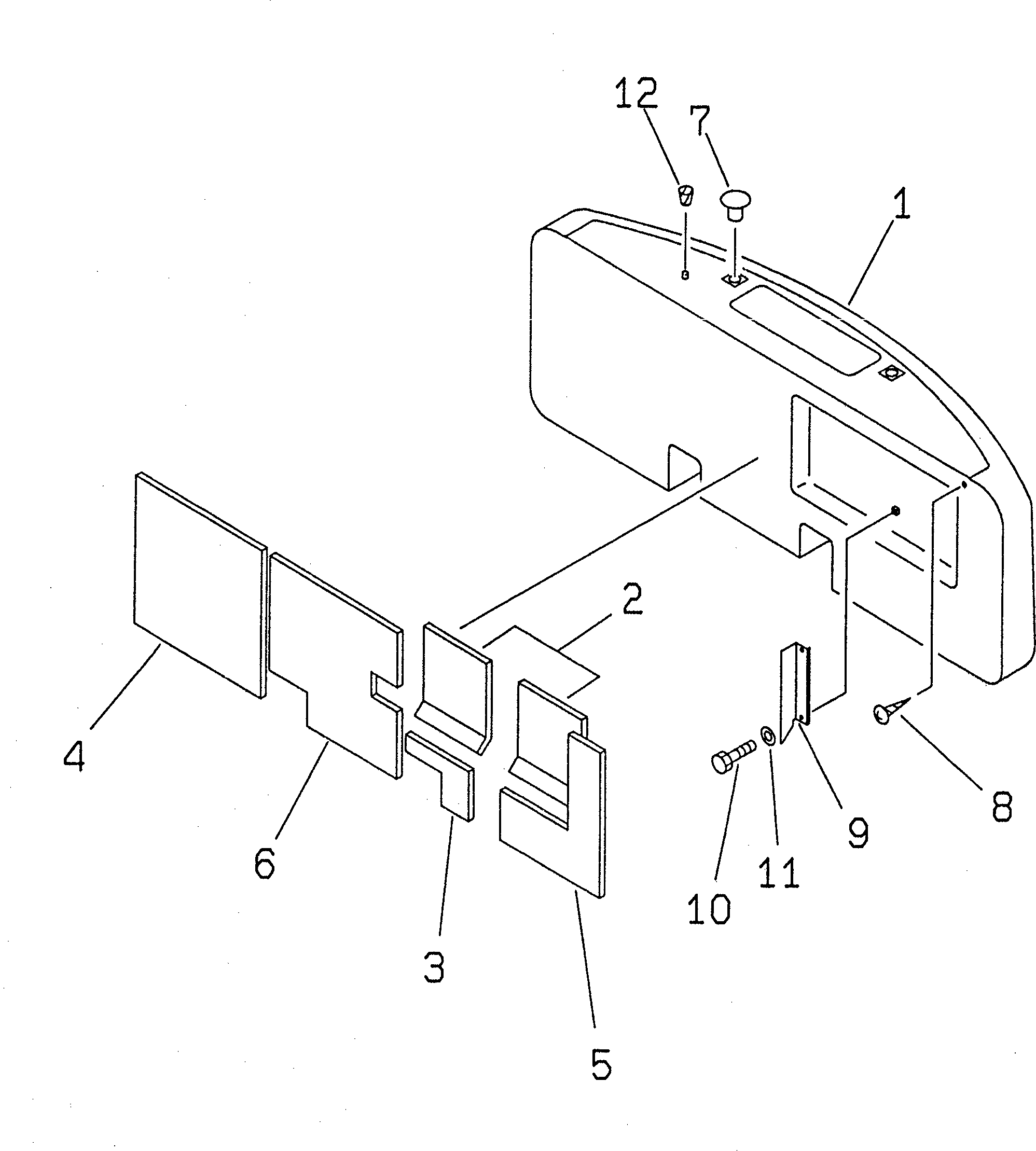 Excavators Komatsu / PC210LC-6 S/N 30001-UP(pc210lcc) / COUNTER WEIGHT(#30001-30689)(240440 : M1510-01A1)
