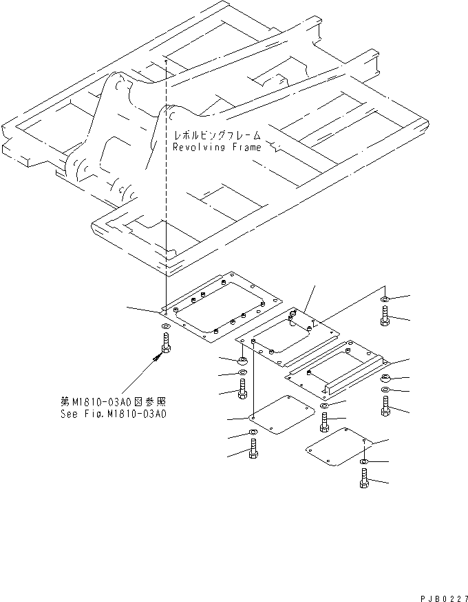 Excavators Komatsu / PC210LC-6 S/N 30001-UP(pc210lcc) / UNDER COVER (REVOLVING FRAME) (ENGINE ROOM)(240520 : M1810-02A0)