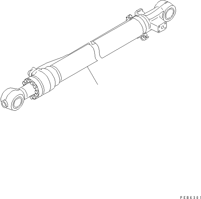 Excavators Komatsu / PC210LC-6 S/N 30001-UP(pc210lcc) / BUCKET CYLINDER (FOR COMPONENT)(#30916-31695)(360750 : T1220-01A1)