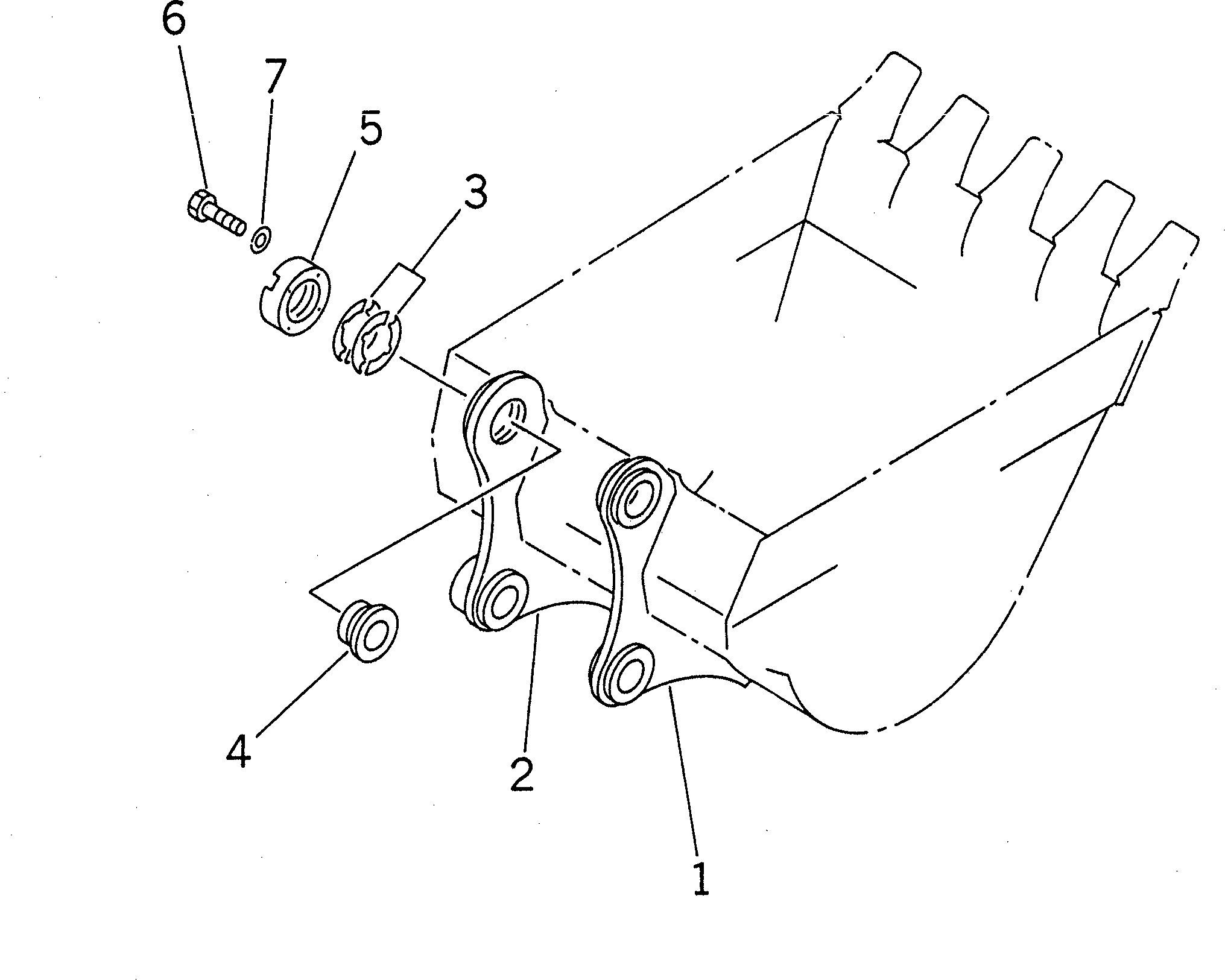 Excavators Komatsu / PC210LC-6 S/N 30001-UP(pc210lcc) / BUCKET BRACKET (WITH ADJUSTER)(360900 : T1910-01A0)