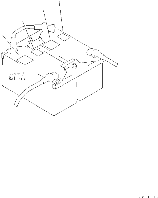 Excavators Komatsu / PC210LC-6 S/N 30001-UP(pc210lcc) / BATTERY CAUTION(#31682-)(390450 : U0201-01A0A)