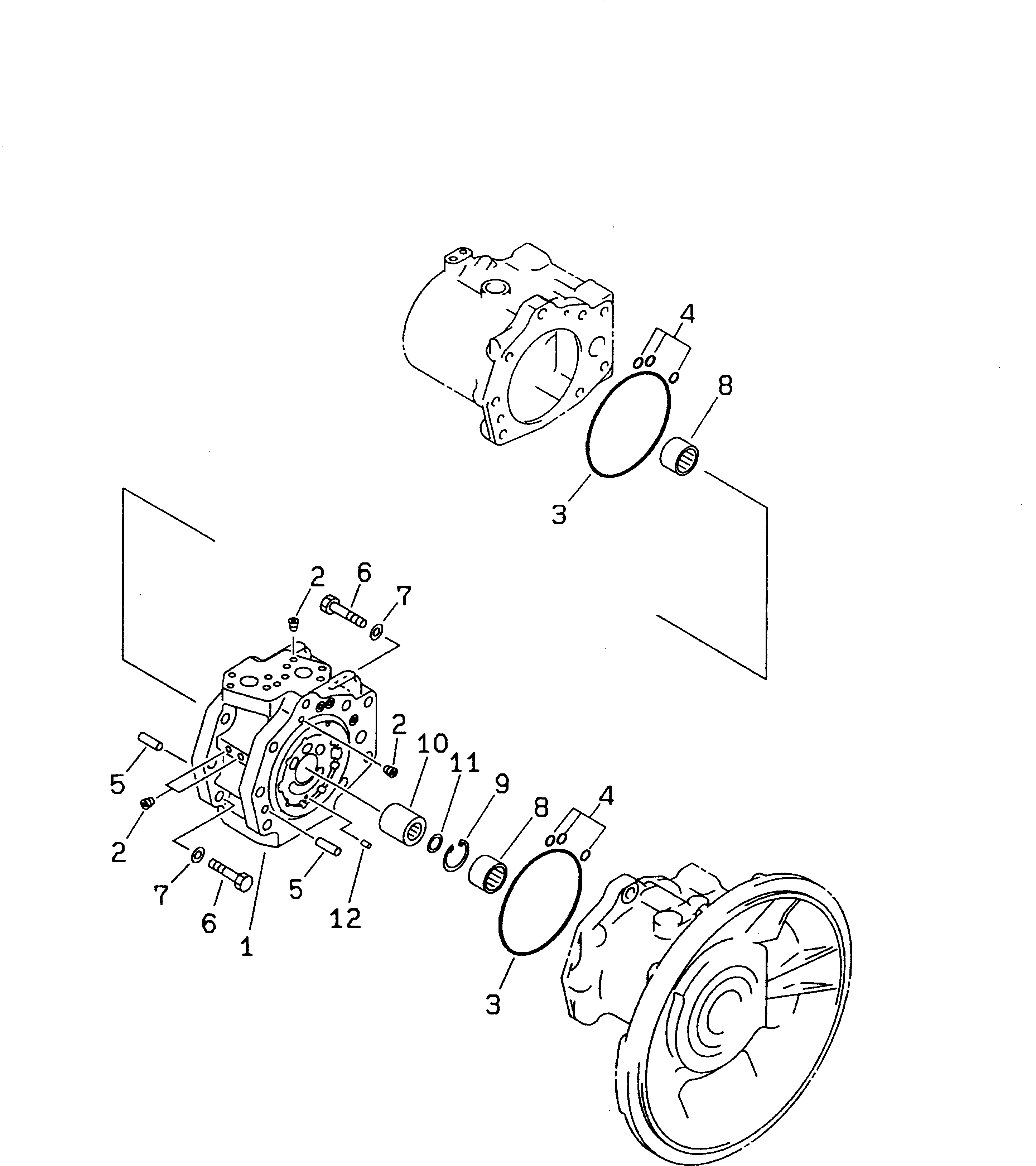 Excavators Komatsu / PC210LC-6 S/N 30001-UP(pc210lcc) / MAIN PUMP (4/9)(#30500-30979)(480790 : Y1600-04A0A)