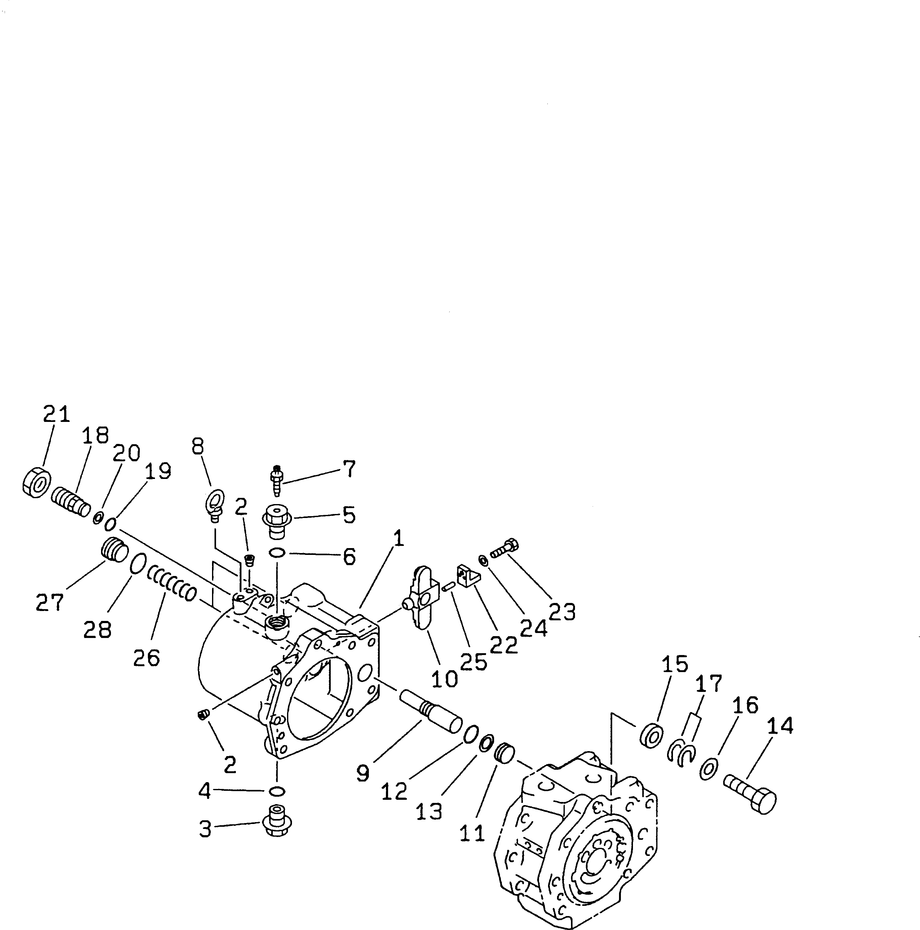 Excavators Komatsu / PC210LC-6 S/N 30001-UP(pc210lcc) / MAIN PUMP (5/9)(#30001-30915)(480810 : Y1600-05A0)