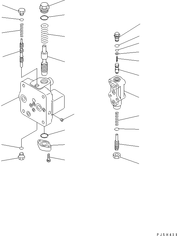 Excavators Komatsu / PC210LC-6 S/N 30001-UP(pc210lcc) / MAIN VALVE (1-ACTUATOR) (3/11)(#30001-30499)(481810 : Y1662-03A0)