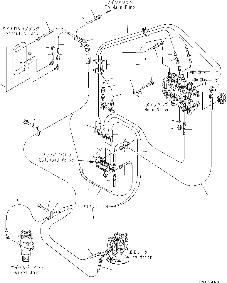 Excavators Komatsu / PC210LC-6 S/N 30001-UP(pc210lcr) / SOLENOID VALVE (SOLINOID VALVE LINE) (WITHOUT DRIFT PRIVENTIVE)(#31425-)(151920 : H1831-02A5)