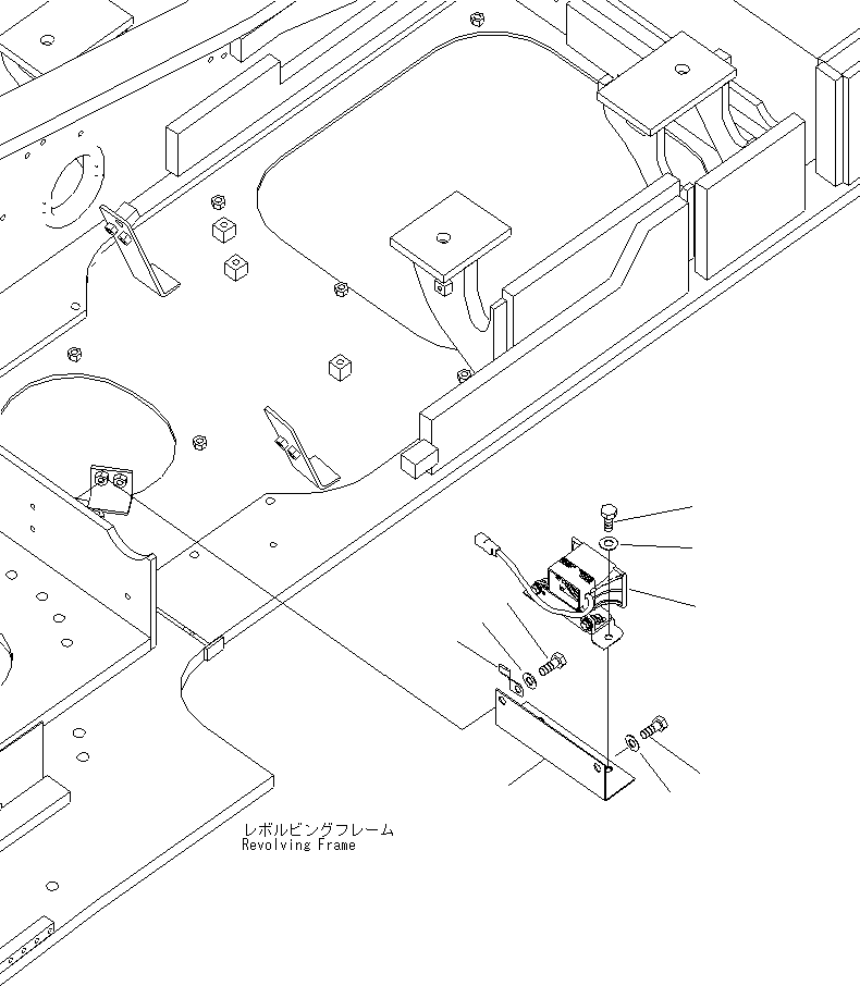 Komatsu parts book diagram for PC210NLC-8K S/N K50001-UP: TRAVEL ALARM
