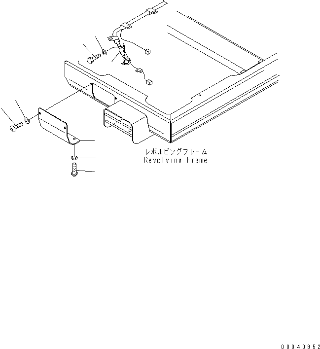 Komatsu parts book diagram for PC210NLC-8K S/N K50001-UP: LOWER WIPER LESS