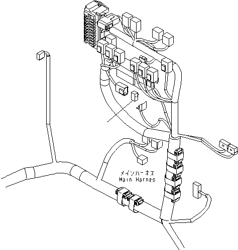 Komatsu parts book diagram for PC210NLC-8K S/N K50001-UP: SWITCH (MODEL SELECTION CONNECTOR)
