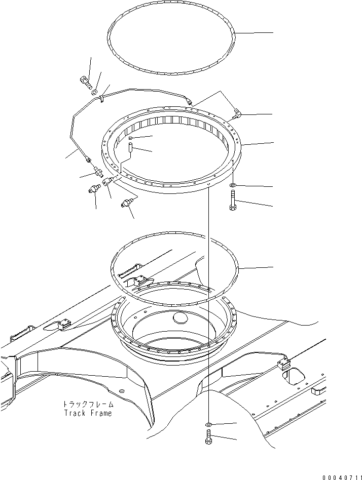 Excavators Komatsu / PC210NLC-8K S/N K50001-UP(pc210n0u) / SWING CIRCLE(010001 : N1110-01A0)