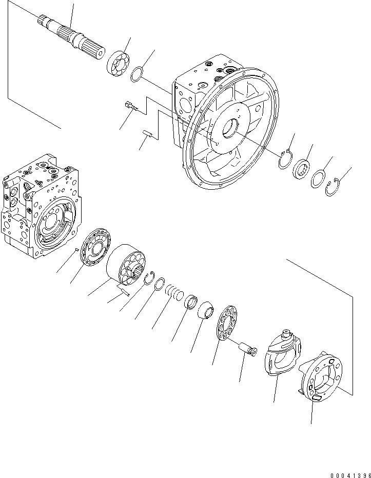 Excavators Komatsu / PC210NLC-8K S/N K50001-UP(pc210n0u) / MAIN PUMP (3/11)(017005 : Y1600-03A0)