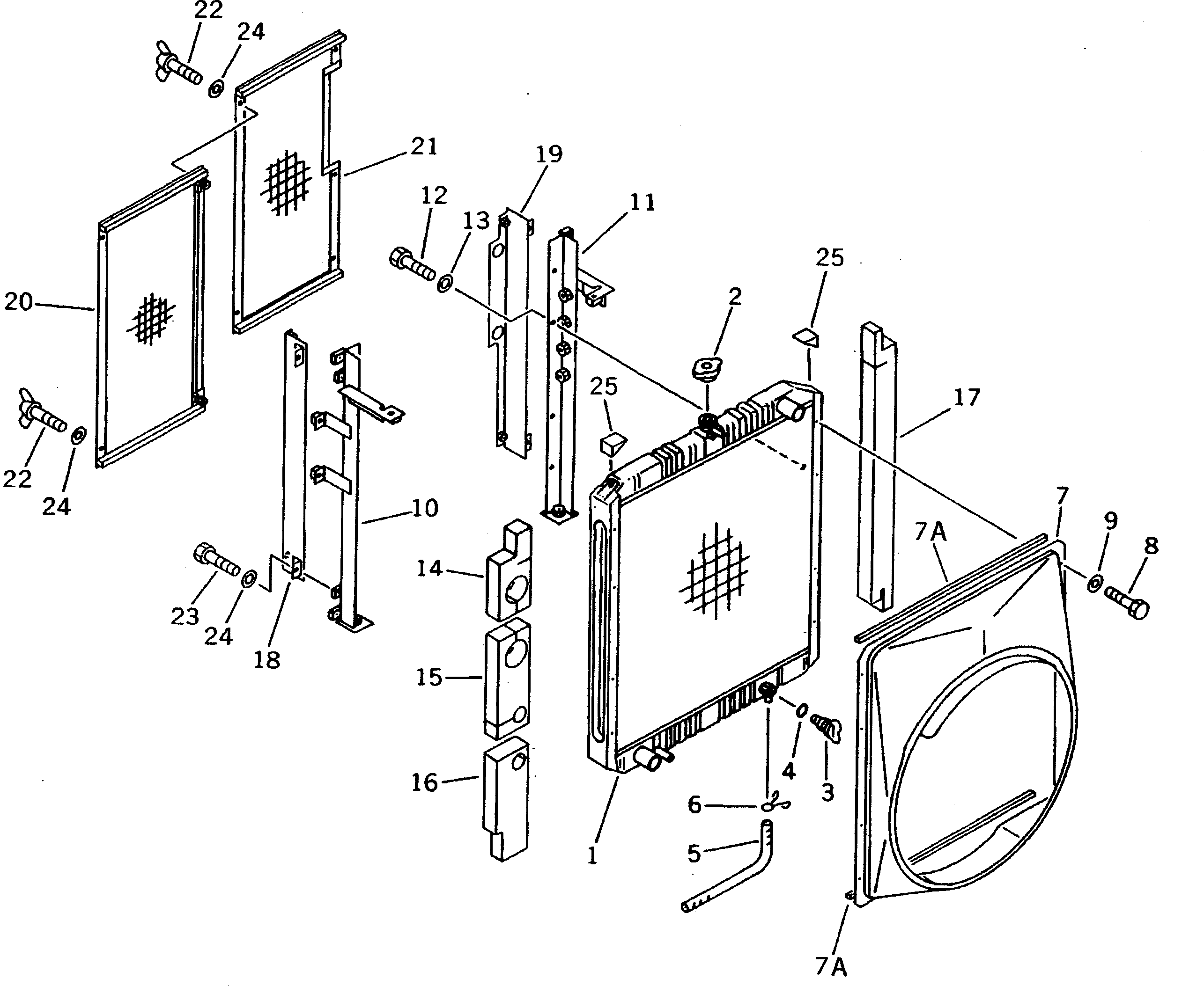 Excavators Komatsu / PC220-5C S/N 35001-UP (Custom Spec.)(pc220-0c) / RADIATOR(#36614-)(030050 : 1201C)