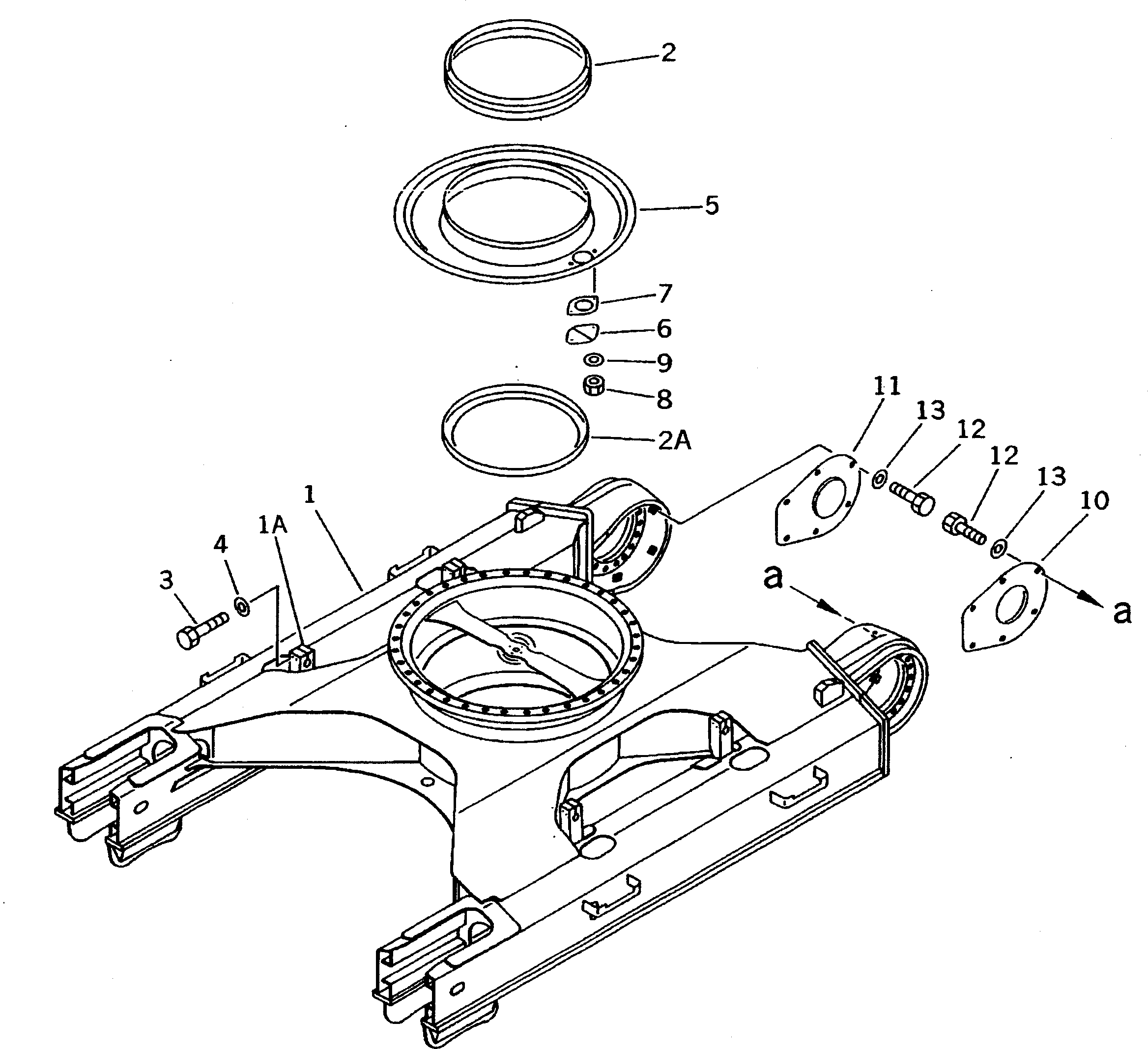 Excavators Komatsu / PC220-5C S/N 35001-UP (Custom Spec.)(pc220-0c) / TRACK FRAME(#35001-36613)(090010 : 3002)