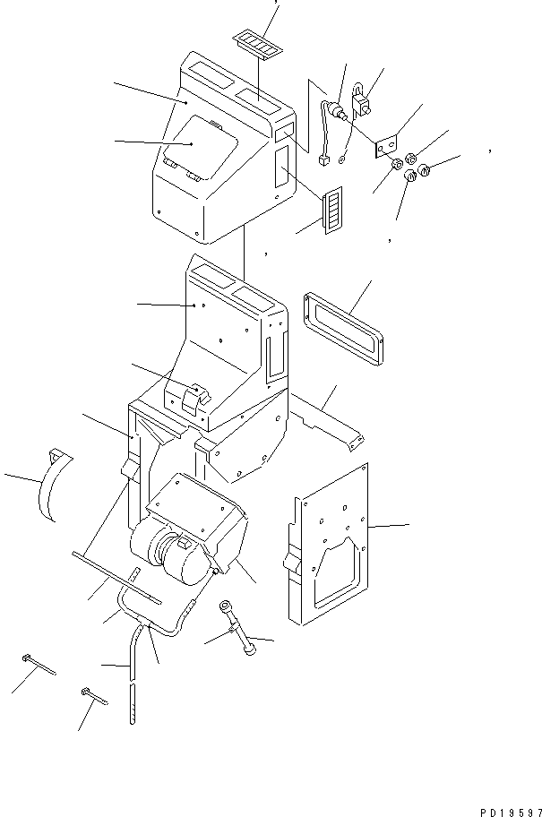 Excavators Komatsu / PC220-5C S/N 35001-UP (Custom Spec.)(pc220-0c) / COOLER ASS