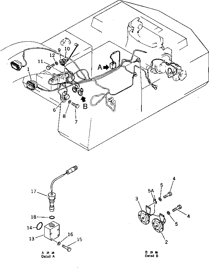 Excavators Komatsu / PC220-3 S/N 20001-UP(pc220-3r) / ELECTRICAL SYSTEM (RELATED PARTS)(#20001-21707)(030270 : 1431)