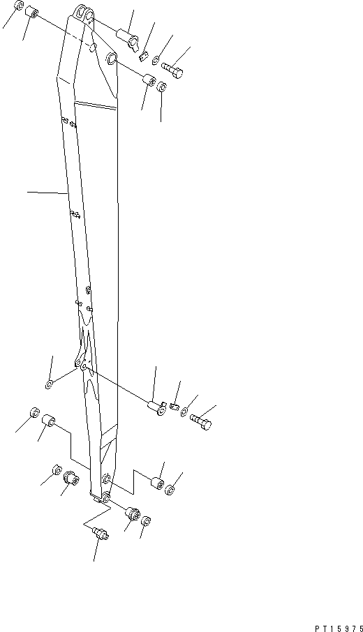 Excavators Komatsu / PC220-5C S/N 35001-UP(pc220-4r) / ARM (FOR 50 FEET LONG FRONT)(210160 : 7261)