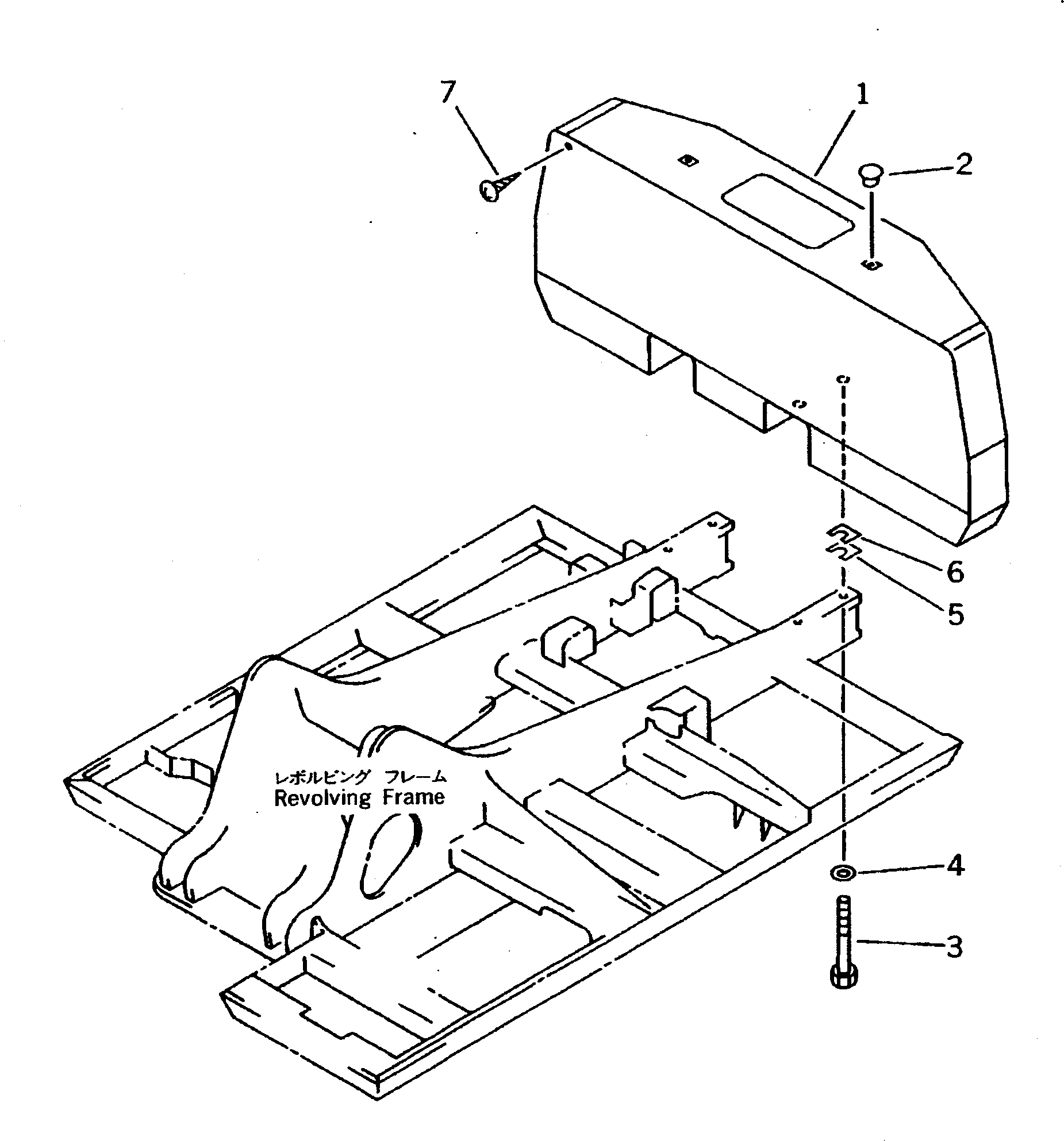 Excavators Komatsu / PC220-5 S/N 35001-UP(pc220-5c) / COUNTER WEIGHT (EXCEPT JAPAN)(120280 : 4821)