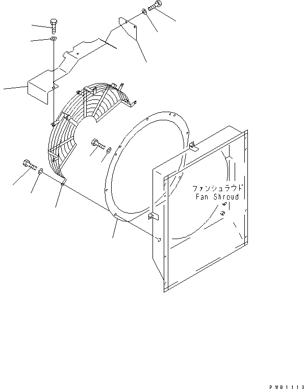 Excavators Komatsu / PC220-6 S/N 50001-UP(pc220-6c) / FAN GUARD (SAE)(#50001-52740)(060120 : C0310-01A0)