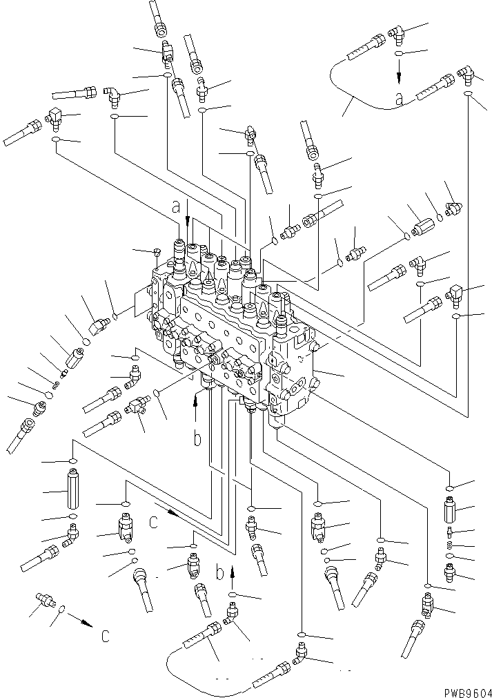 Excavators Komatsu / PC220-6 S/N 50001-UP(pc220-6c) / MAIN VALVE (VALVE) (1 ACTUATOR) (WITHOUT SAFETY VALVE)(#53562-)(150520 : H0120-01B3H)