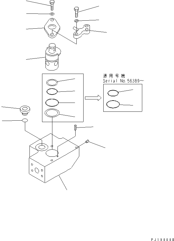 Excavators Komatsu / PC220-6 S/N 50001-UP(pc220-6c) / ATTACHMENT LINE (1 ACTUATOR) (CROSS VALVE ? L.H.)                 (DEMOLITION SPEC.)(151260 : H1271-01A0)
