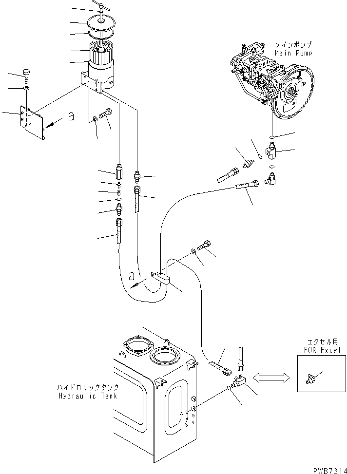 Excavators Komatsu / PC220-6 S/N 50001-UP(pc220-6c) / FILTER KIT (BY-PASS FILTER)(#52852-)(151730 : H1810-01A5A)