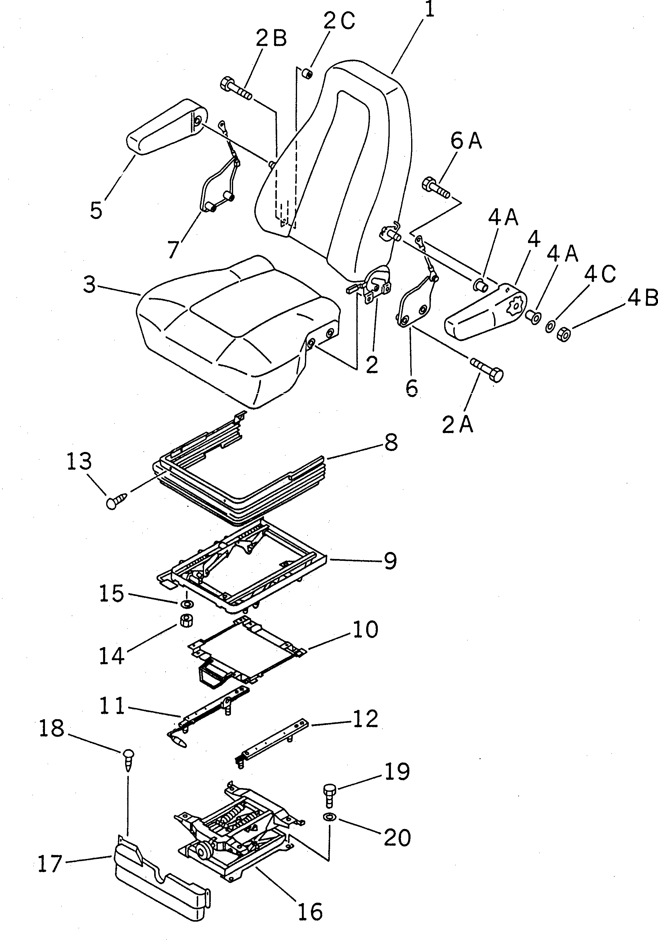 Excavators Komatsu / PC220-6 S/N 50001-UP(pc220-6c) / OPERATOR
